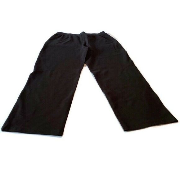 Soft Surroundings Small Petite Black Ponte Knit Pullon Pants Elastic Waistband - Picture 3 of 8